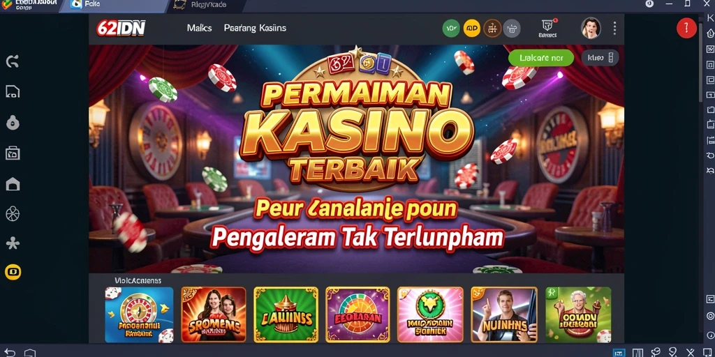 Tampilan gameplay 62IDN yang menarik dan interaktif.