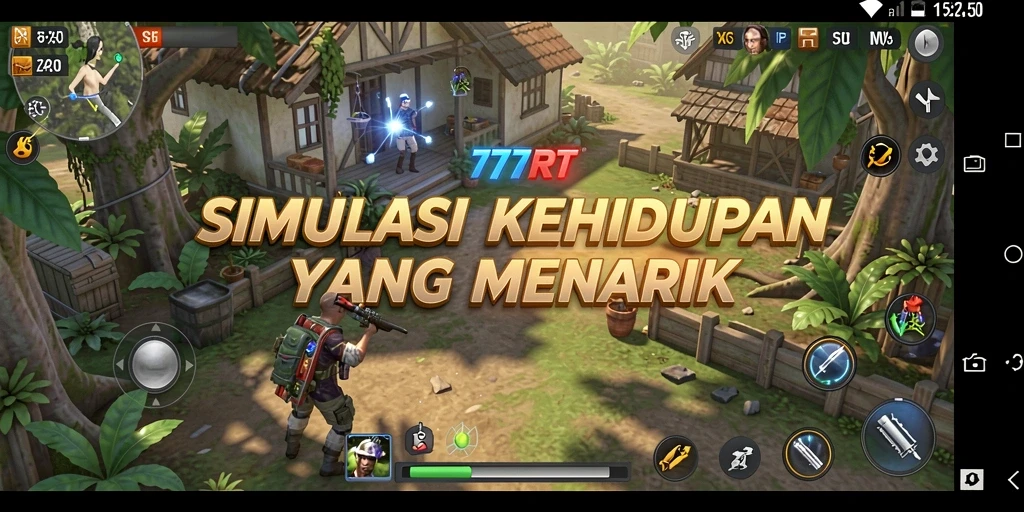 Gameplay 777RT menampilkan simulasi kehidupan yang interaktif dan mendalam.