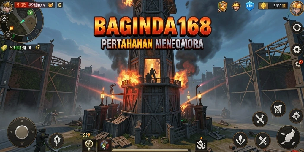 Tampilan menara yang mengesankan dan aksi pertahanan yang mendebarkan.