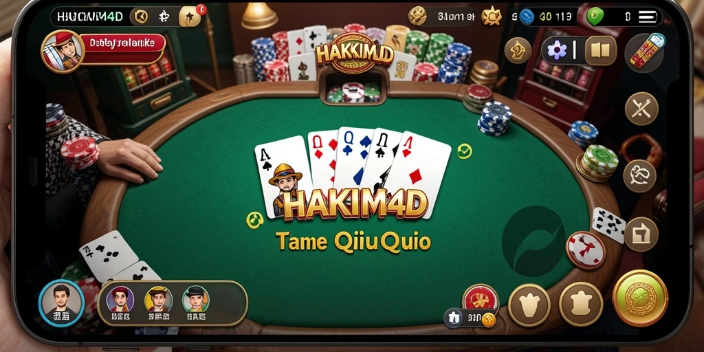 Screenshot HAKIM4D menampilkan gameplay QiuQiu yang seru dan kompetitif.