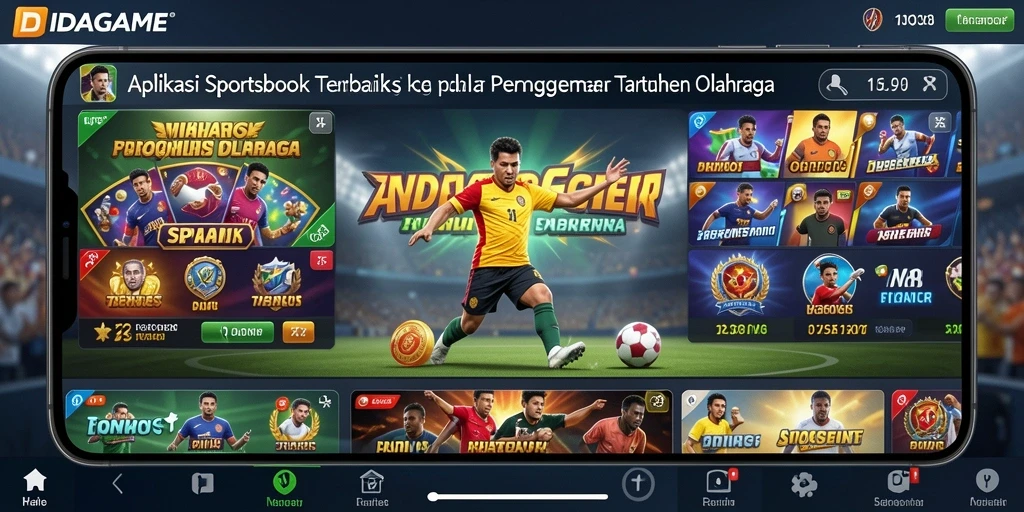 Screenshot utama IDAGAME dengan tampilan taruhan olahraga yang menarik.