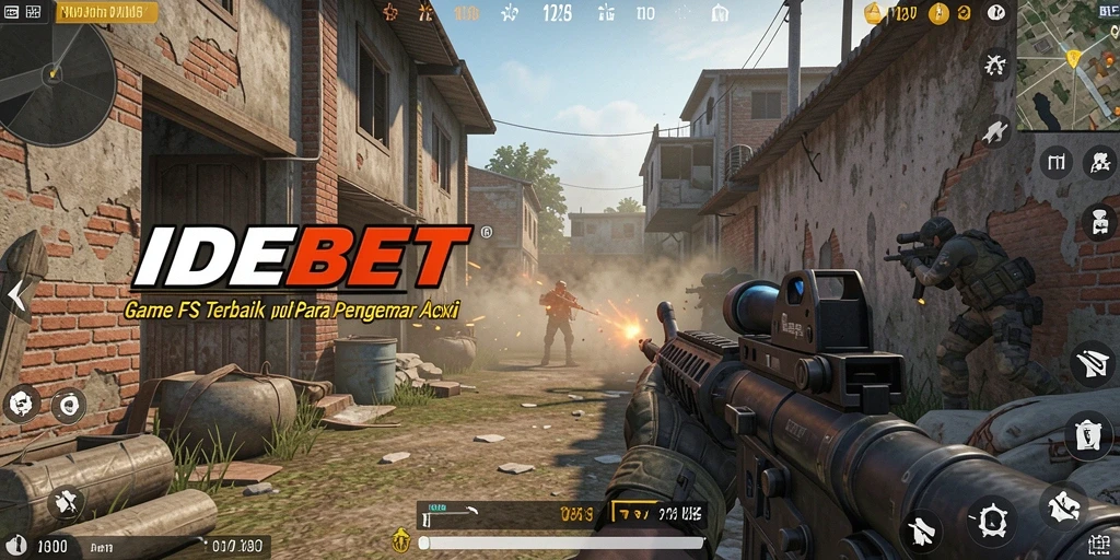 Tampilan utama gameplay FPS dari IDEBET yang penuh aksi dan menegangkan.