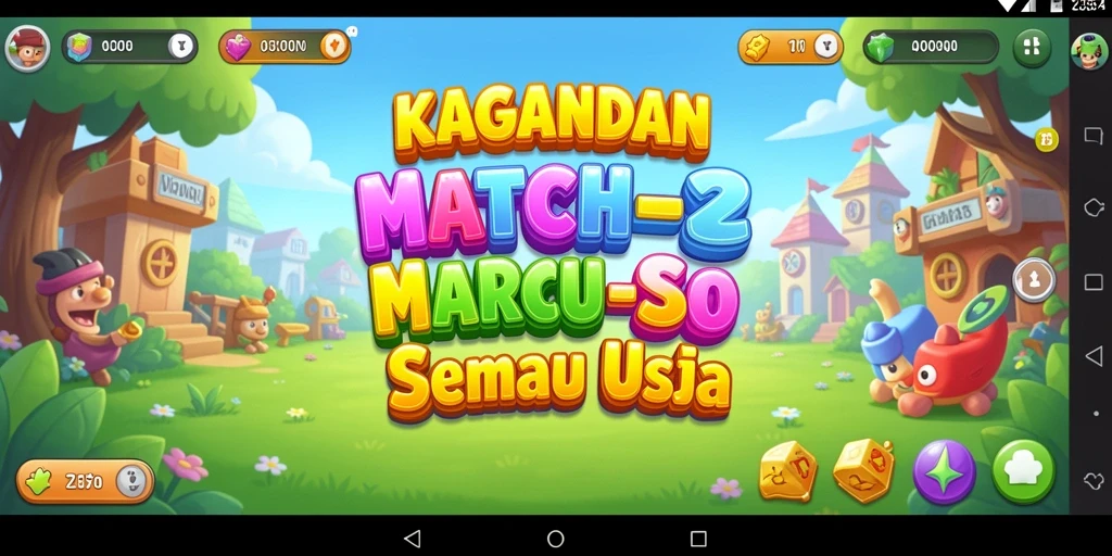 Tampilan gameplay KAGANDAN yang seru dan penuh warna.