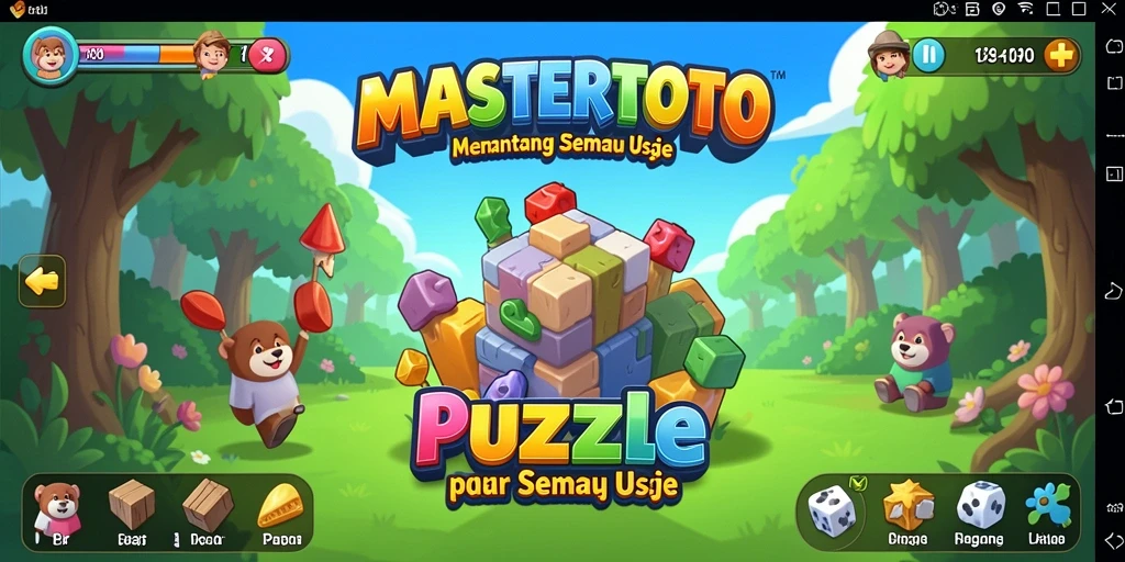 Tampilan gameplay MASTERTOTO dengan tantangan Puzzle yang menarik.