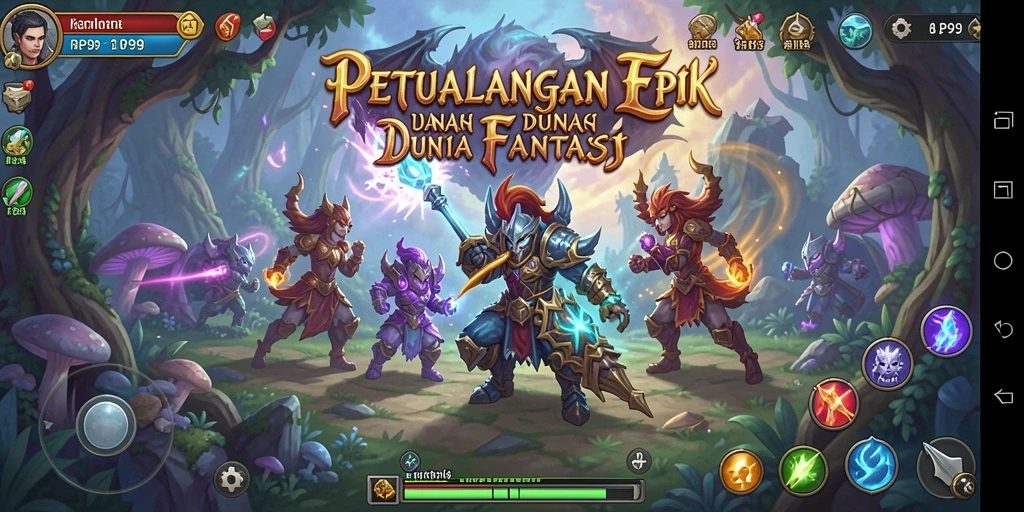 Gameplay seru dengan petualangan RPG penuh tantangan.