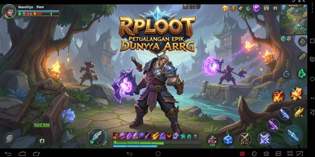 Screenshot gameplay RPLOOT menampilkan aksi pertarungan seru dan eksplorasi mendalam.