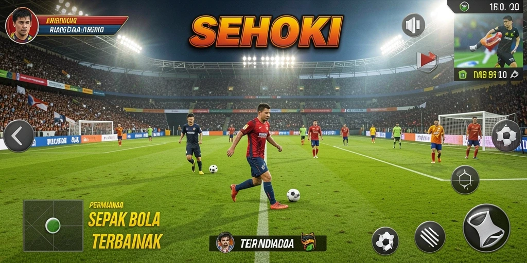 Tampilan gameplay SEHOKI yang mendebarkan saat bertanding di lapangan.