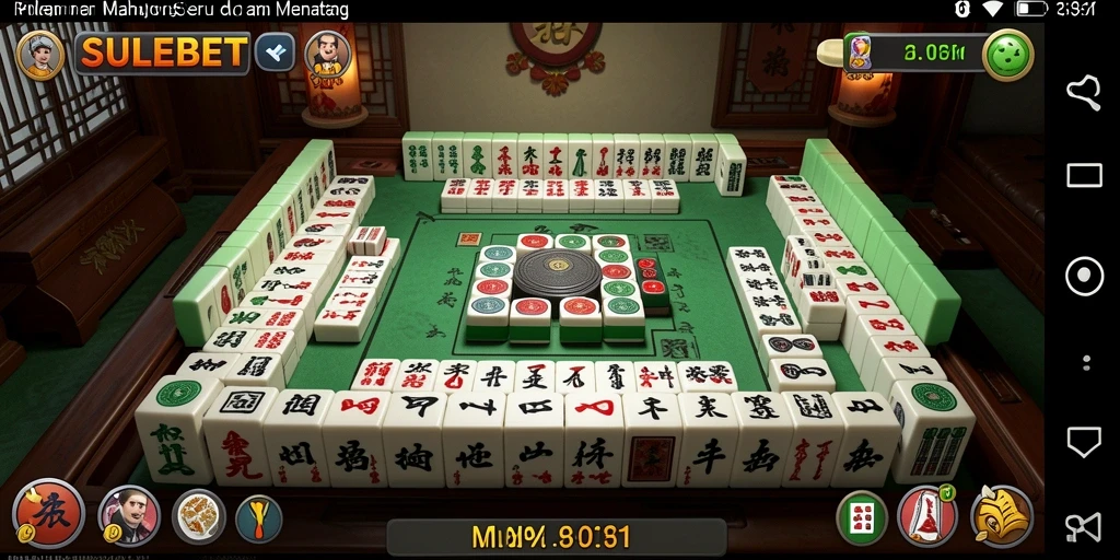 Tampilan gameplay SULEBET yang menampilkan strategi Mahjong yang seru.