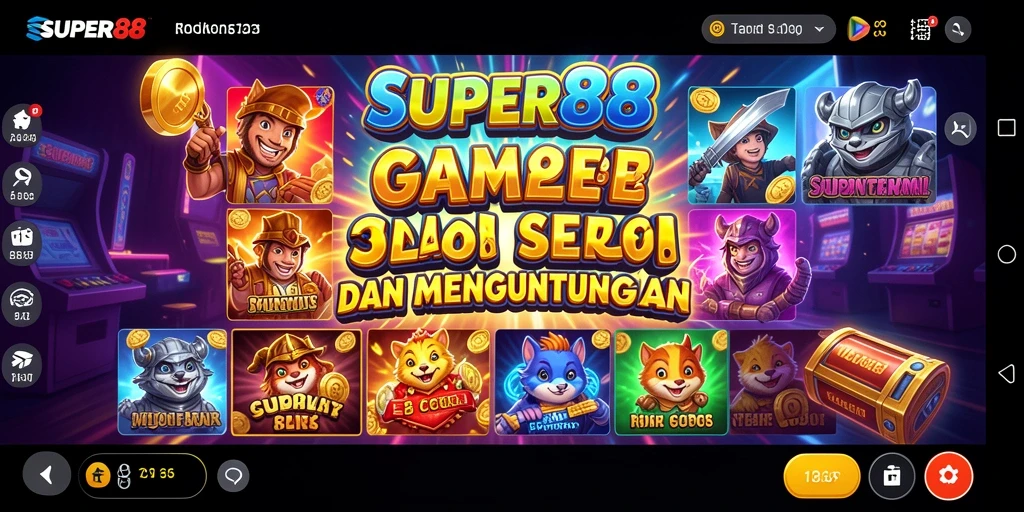 Tampilkan gameplay SUPER88 yang seru dan menarik di layar Anda.